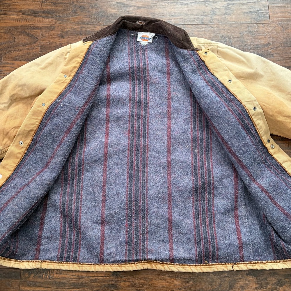 Vintage Dickies Blanket Lined Distressed Chore Barn Winter Coat - Picture 9 of 16